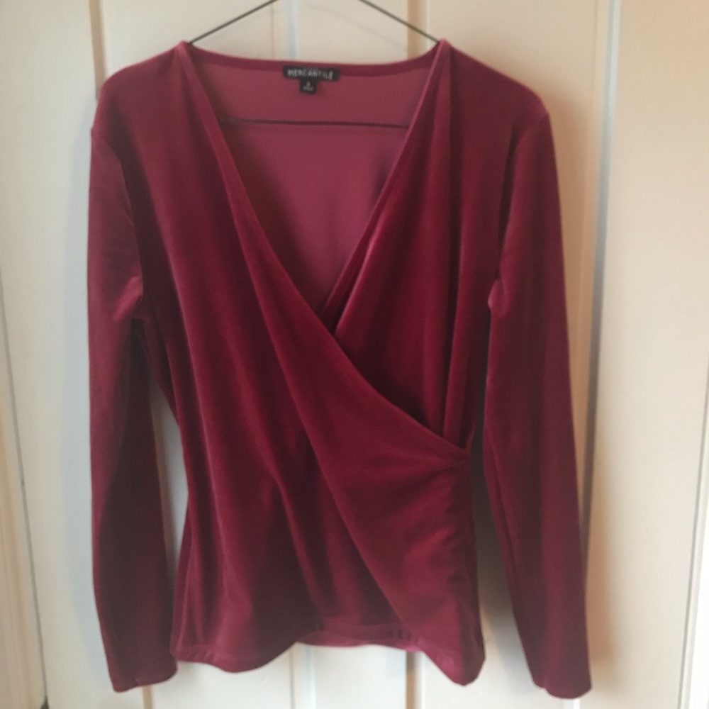 J. Crew Mercantile Luxe Velvet Blouse
